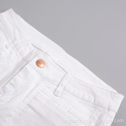 Lady's White Long Pants